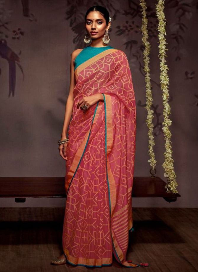 Red Colour Radha Kimora New Latest Designer Ethnic wear Georgette Silk Saree Collection 16036